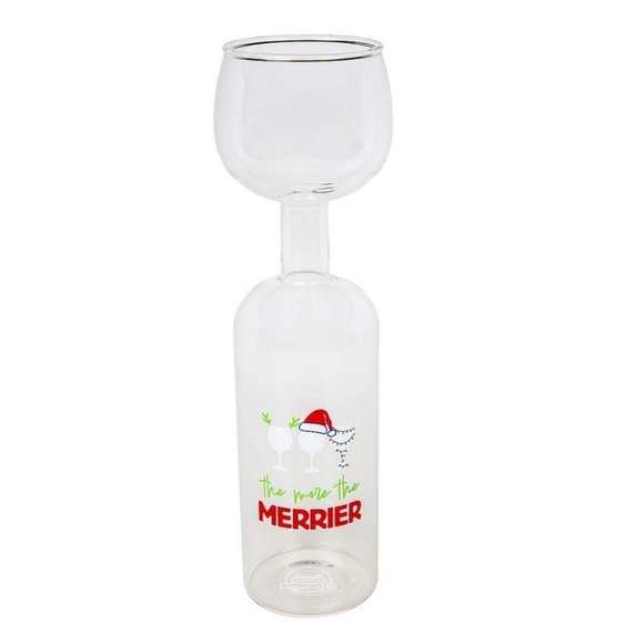 BigMouth Wine Bottle Glass Full Bottle Glass Nwt - Picture 2 of 2